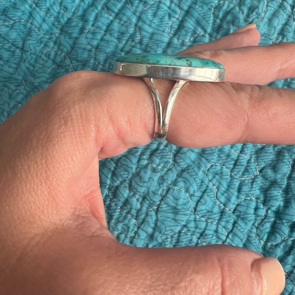 925 Turquoise ring - Picture 6 of 9